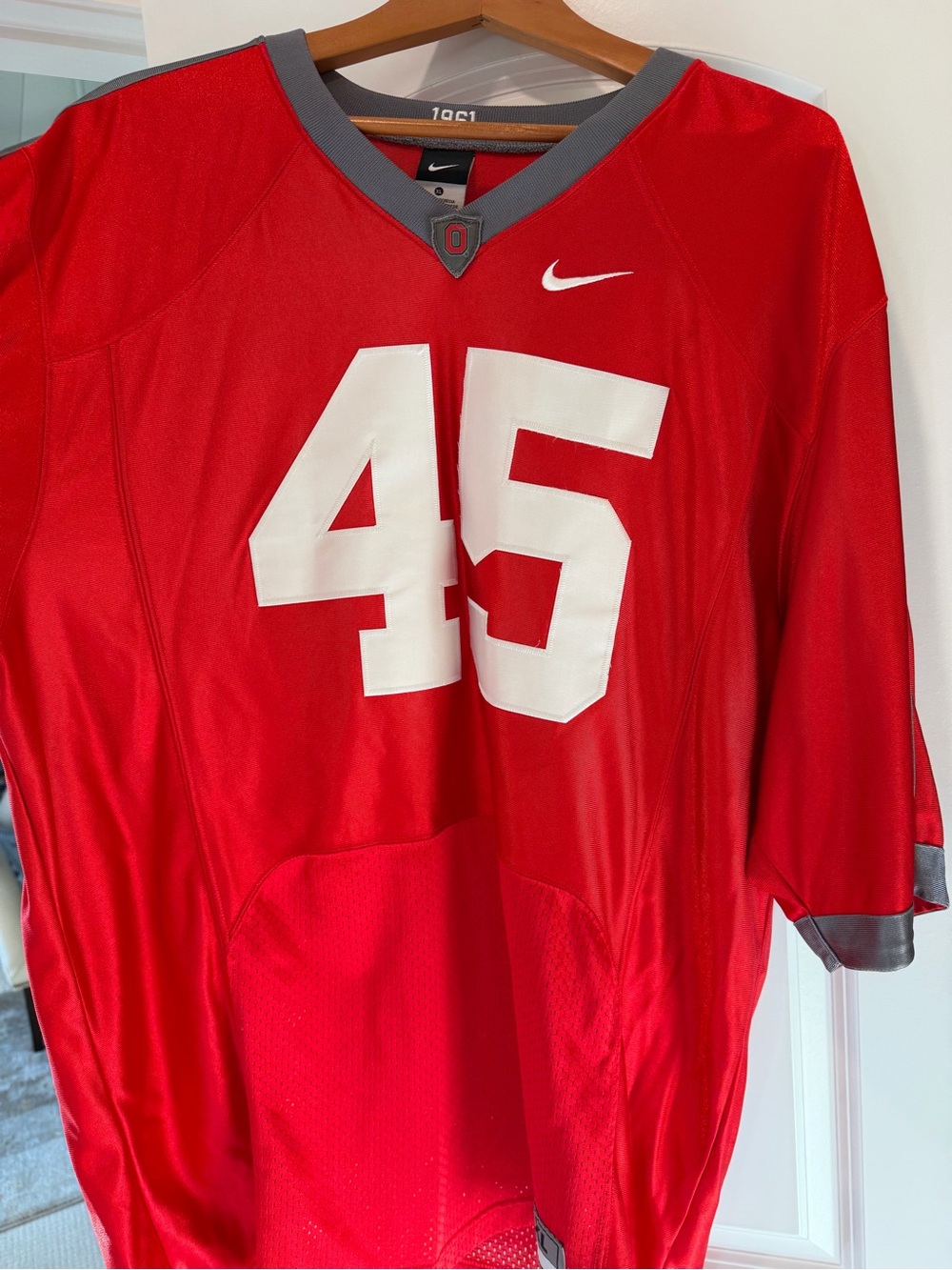 Nike Men’s Red Athletic Jersey with White 45